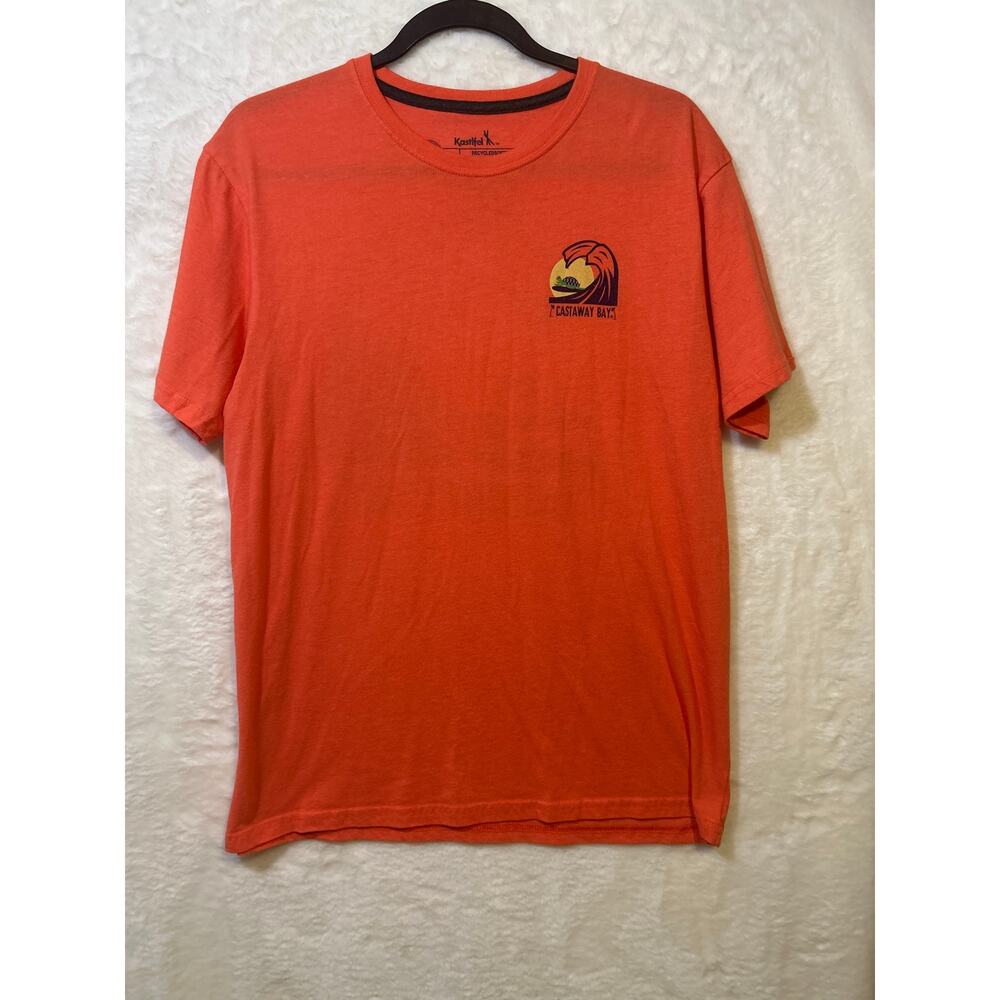 Castaway Bay Cedar Point Resort Graphic T Men's Large Orange‎